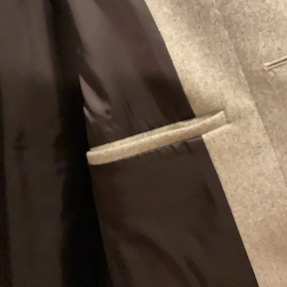 Theory Light Gray Trench Coat - Picture 5 of 6